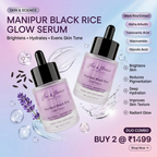 Brightening Serum for Dark Spots & Glowing Skin | Niacinamide + Alpha Arbutin + Black Rice | Pack of 2